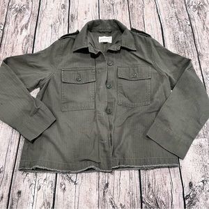 Universal Thread cropped army style cotton jacket size small